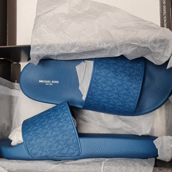 🎁 MICHAEL KORS Jake Logo Slide Men's Sandal - Picture 6 of 8